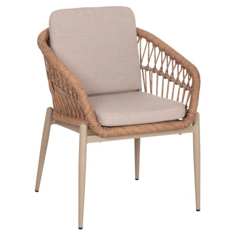 ΠΟΛΥΘΡΟΝΑ ΑΛΟΥΜΙΝΙΟΥ GALDIN HM6272.03 ΚΑΠΟΥΤΣΙΝΟ-P.E.RATTAN-ΜΠΕΖ ΥΦΑΣΜΑ 65x60x76Υεκ