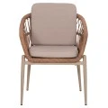ΠΟΛΥΘΡΟΝΑ ΑΛΟΥΜΙΝΙΟΥ GALDIN HM6272.03 ΚΑΠΟΥΤΣΙΝΟ-P.E.RATTAN-ΜΠΕΖ ΥΦΑΣΜΑ 65x60x76Υεκ