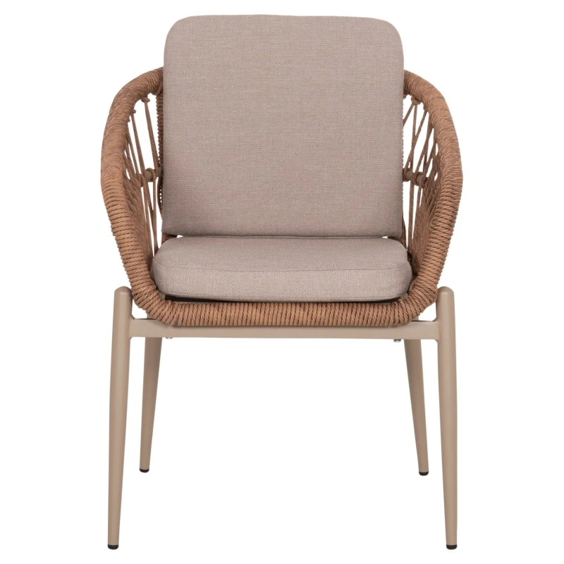 ΠΟΛΥΘΡΟΝΑ ΑΛΟΥΜΙΝΙΟΥ GALDIN HM6272.03 ΚΑΠΟΥΤΣΙΝΟ-P.E.RATTAN-ΜΠΕΖ ΥΦΑΣΜΑ 65x60x76Υεκ