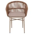 ΠΟΛΥΘΡΟΝΑ ΑΛΟΥΜΙΝΙΟΥ ORIN HM6265.03 ΚΑΠΟΥΤΣΙΝΟ- P.E.RATTAN ΣΕ ΦΥΣΙΚΟ 58x61x75Υεκ.