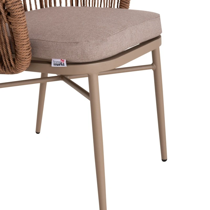 ΠΟΛΥΘΡΟΝΑ ΑΛΟΥΜΙΝΙΟΥ ORIN HM6265.03 ΚΑΠΟΥΤΣΙΝΟ- P.E.RATTAN ΣΕ ΦΥΣΙΚΟ 58x61x75Υεκ.