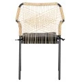 ΠΟΛΥΘΡΟΝΑ ΑΛΟΥΜΙΝΙΟΥ TROTTER HM5865.11 ΣΚΟΥΡΟΣ ΓΚΡΙ ΣΚΕΛΕΤΟΣ ΜΕ WICKER ΜΠΕΖ & ΜΑΥΡΟ ΜΑΞΙΛΑΡΙ