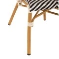 ΠΟΛΥΘΡΟΝΑ BAMBOO LOOK HM5861.01 ΜΑΥΡΟ-ΛΕΥΚΟ 59x56x82 εκ.