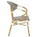 ΠΟΛΥΘΡΟΝΑ BAMBOO LOOK HM5861.01 ΜΑΥΡΟ-ΛΕΥΚΟ 59x56x82 εκ.