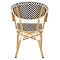 ΠΟΛΥΘΡΟΝΑ BAMBOO LOOK HM5861.01 ΜΑΥΡΟ-ΛΕΥΚΟ 59x56x82 εκ.