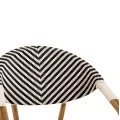 ΠΟΛΥΘΡΟΝΑ BAMBOO LOOK HM5861.01 ΜΑΥΡΟ-ΛΕΥΚΟ 59x56x82 εκ.