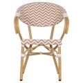 ΠΟΛΥΘΡΟΝΑ BAMBOO LOOK HM5861.03 ΚΑΦΕ-ΛΕΥΚΟ 56,5x56,5x82 εκ.
