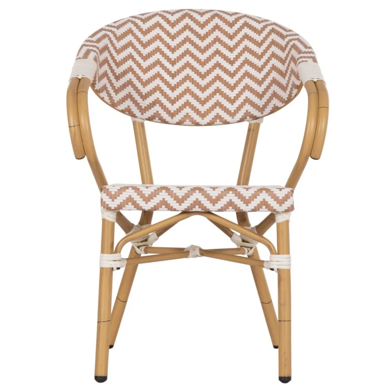 ΠΟΛΥΘΡΟΝΑ BAMBOO LOOK HM5861.03 ΚΑΦΕ-ΛΕΥΚΟ 56,5x56,5x82 εκ.