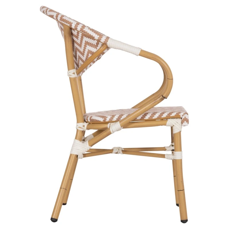 ΠΟΛΥΘΡΟΝΑ BAMBOO LOOK HM5861.03 ΚΑΦΕ-ΛΕΥΚΟ 56,5x56,5x82 εκ.