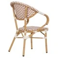 ΠΟΛΥΘΡΟΝΑ BAMBOO LOOK HM5861.03 ΚΑΦΕ-ΛΕΥΚΟ 56,5x56,5x82 εκ.