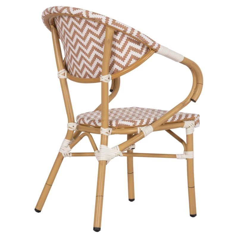 ΠΟΛΥΘΡΟΝΑ BAMBOO LOOK HM5861.03 ΚΑΦΕ-ΛΕΥΚΟ 56,5x56,5x82 εκ.