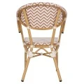 ΠΟΛΥΘΡΟΝΑ BAMBOO LOOK HM5861.03 ΚΑΦΕ-ΛΕΥΚΟ 56,5x56,5x82 εκ.