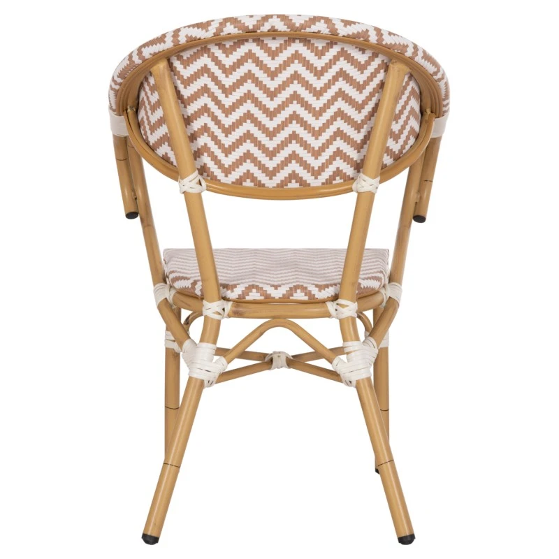 ΠΟΛΥΘΡΟΝΑ BAMBOO LOOK HM5861.03 ΚΑΦΕ-ΛΕΥΚΟ 56,5x56,5x82 εκ.