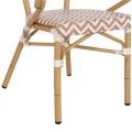 ΠΟΛΥΘΡΟΝΑ BAMBOO LOOK HM5861.03 ΚΑΦΕ-ΛΕΥΚΟ 56,5x56,5x82 εκ.