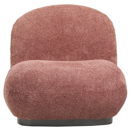 ΠΟΛΥΘΡΟΝΑ BEANY HM9591.02 ΡΟΖ ΜΠΟΥΚΛΕ ΥΦΑΣΜΑ 85x82x77Υ εκ.