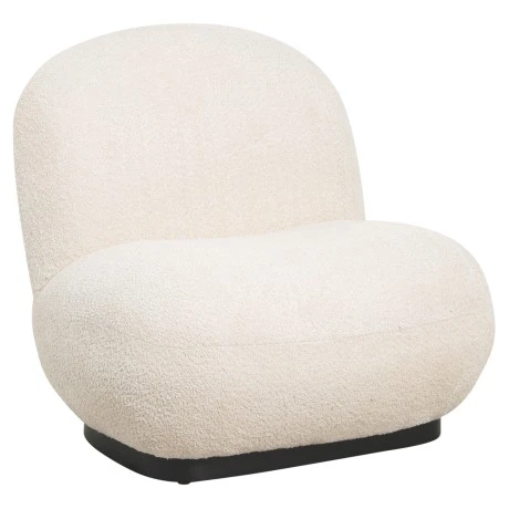 ΠΟΛΥΘΡΟΝΑ BEANY HM9591.06 ΕΚΡΟΥ ΜΠΟΥΚΛΕ ΥΦΑΣΜΑ 85x82x77Υ εκ.