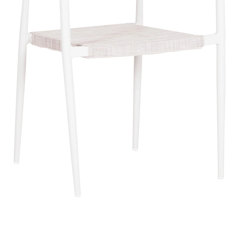 ΠΟΛΥΘΡΟΝΑ BERG HM6284.01 ΑΛΟΥΜΙΝΙΟ & TEXTILENE ΛΕΥΚΟ--P.E.TWISTED RATTAN 55x56x79Υεκ