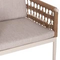 ΠΟΛΥΘΡΟΝΑ BOXER HM6556.02 ΑΛΟΥΜΙΝΙΟ & OLEFIN ΜΠΕΖ-TWIST WICKER 58x60x80Yεκ
