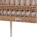 ΠΟΛΥΘΡΟΝΑ BOXER HM6556.02 ΑΛΟΥΜΙΝΙΟ & OLEFIN ΜΠΕΖ-TWIST WICKER 58x60x80Yεκ