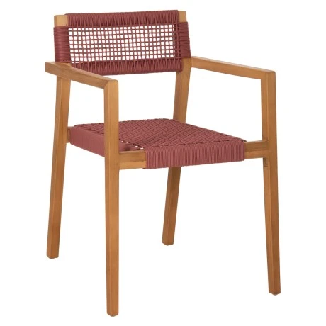 ΠΟΛΥΘΡΟΝΑ CHARLOTTE HM9637.06 ΞΥΛΟ TEAK & ΡΟΖ ΣΧΟΙΝΙ--B'ΔΙΑΛΟΓΗΣ 59x54x83Y εκ.