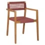 ΠΟΛΥΘΡΟΝΑ CHARLOTTE HM9637.06 ΞΥΛΟ TEAK & ΡΟΖ ΣΧΟΙΝΙ--B'ΔΙΑΛΟΓΗΣ 59x54x83Y εκ.