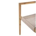 ΠΟΛΥΘΡΟΝΑ CHARLOTTE HM9637.07 ΞΥΛΟ TEAK ΦΥΣΙΚΟ & ΜΠΕΖ ΣΧΟΙΝΙ 58x61x81Yεκ.
