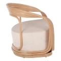 ΠΟΛΥΘΡΟΝΑ DUCHESS ΑΠΟ RATTAN ΦΥΣΙΚΟ-ΕΚΡΟΥ ΜΑΞΙΛΑΡΙ HM9478 81x59x70Y εκ.