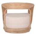 ΠΟΛΥΘΡΟΝΑ DUCHESS ΑΠΟ RATTAN ΦΥΣΙΚΟ-ΕΚΡΟΥ ΜΑΞΙΛΑΡΙ HM9478 81x59x70Y εκ.