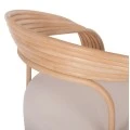 ΠΟΛΥΘΡΟΝΑ DUCHESS ΑΠΟ RATTAN ΦΥΣΙΚΟ-ΕΚΡΟΥ ΜΑΞΙΛΑΡΙ HM9478 81x59x70Y εκ.