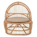 ΠΟΛΥΘΡΟΝΑ ENTROPY HM9840.01 RATTAN ΦΥΣΙΚΟ ΜΕ ΕΚΡΟΥ ΜΑΞΙΛΑΡΙ 80x97x85Υεκ.