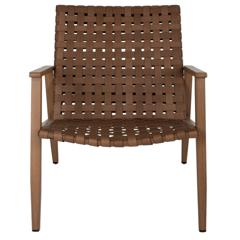 ΠΟΛΥΘΡΟΝΑ FELIPE HM5868.01 ΜΕΤΑΛΛΟ ΟΨΗ ΞΥΛΟΥ & RATTAN ΔΕΡΜΑ-LOOK 63,5x75,5x77εκ.