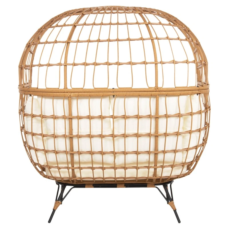 ΠΟΛΥΘΡΟΝΑ ΦΩΛΙΑ MIAMI 2 ΑΤΟΜΩΝ ΤΥΠΟΥ RATTAN HM5870.11 132.5x90x154Υεκ