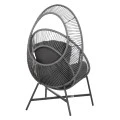 ΠΟΛΥΘΡΟΝΑ-ΦΩΛΙΑ RULER HM6506.01 ΓΚΡΙ ΜΕΤΑΛΛΟ-P.E.RATTAN-ΜΑΞΙΛΑΡΙΑ 90x85x154Υεκ