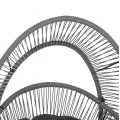 ΠΟΛΥΘΡΟΝΑ-ΦΩΛΙΑ RULER HM6506.01 ΓΚΡΙ ΜΕΤΑΛΛΟ-P.E.RATTAN-ΜΑΞΙΛΑΡΙΑ 90x85x154Υεκ