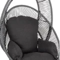 ΠΟΛΥΘΡΟΝΑ-ΦΩΛΙΑ RULER HM6506.01 ΓΚΡΙ ΜΕΤΑΛΛΟ-P.E.RATTAN-ΜΑΞΙΛΑΡΙΑ 90x85x154Υεκ