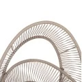 ΠΟΛΥΘΡΟΝΑ-ΦΩΛΙΑ RULER HM6506.02 ΜΟΚΑ ΜΕΤΑΛΛΟ-P.E.RATTAN--ΓΚΡΙ ΜΑΞΙΛΑΡΙΑ 90x85x154Υεκ
