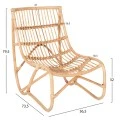ΠΟΛΥΘΡΟΝΑ GRINN HM9815.01 ΡΑΒΔΟΙ RATTAN ΣΕ ΦΥΣΙΚΟ 60x85x93Yεκ.