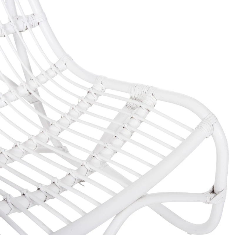 ΠΟΛΥΘΡΟΝΑ GRINN HM9815.03 ΡΑΒΔΟΙ RATTAN ΣΕ ΛΕΥΚΟ 56,5x73,5x79,5Υ εκ.
