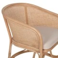 ΠΟΛΥΘΡΟΝΑ ΚΙΚΟ HM9839 RATTAN ΣΕ ΦΥΣΙΚΟ ΧΡΩΜΑ-ΛΕΥΚΟ ΜΑΞΙΛΑΡΙ 61x71x76Yεκ.