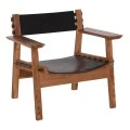 ΠΟΛΥΘΡΟΝΑ KONNA HM9928.01 TEAK ΞΥΛΟ ΣΕ ΦΥΣΙΚΟ-ΔΕΡΜΑ ΑΓΕΛΑΔΟΣ ΣΕ ΜΑΥΡΟ 80x64x73Υεκ.