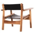 ΠΟΛΥΘΡΟΝΑ KONNA HM9928.01 TEAK ΞΥΛΟ ΣΕ ΦΥΣΙΚΟ-ΔΕΡΜΑ ΑΓΕΛΑΔΟΣ ΣΕ ΜΑΥΡΟ 80x64x73Υεκ.