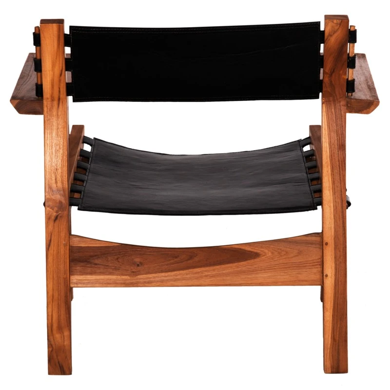 ΠΟΛΥΘΡΟΝΑ KONNA HM9928.01 TEAK ΞΥΛΟ ΣΕ ΦΥΣΙΚΟ-ΔΕΡΜΑ ΑΓΕΛΑΔΟΣ ΣΕ ΜΑΥΡΟ 80x64x73Υεκ.