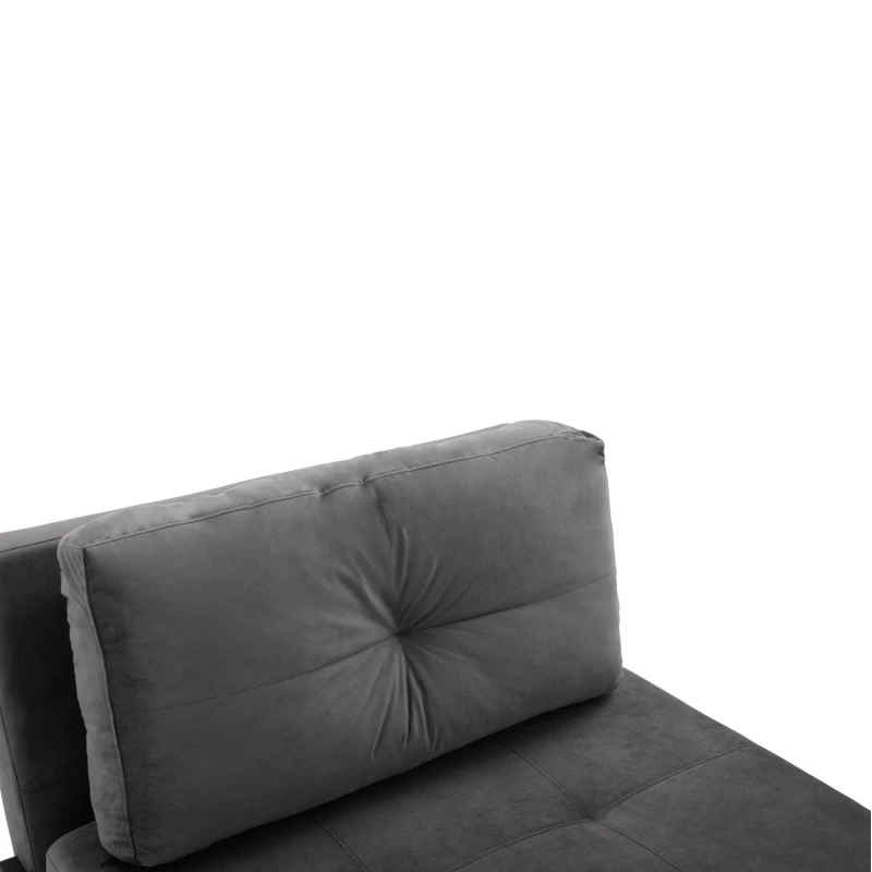 ΠΟΛΥΘΡΟΝΑ ΚΡΕΒΑΤΙ ΑΠΟ ΒΕΛΟΥΔΟ ΓΚΡΙ HM3078.11 95x92x66Υ εκ.