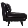 ΠΟΛΥΘΡΟΝΑ ΚΡΕΒΑΤΙ BRAXTON HM8425.03 ΜΑΥΡΟ ΥΦΑΣΜΑ 78x88x78Υεκ.