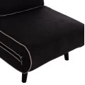 ΠΟΛΥΘΡΟΝΑ ΚΡΕΒΑΤΙ BRAXTON HM8425.03 ΜΑΥΡΟ ΥΦΑΣΜΑ 78x88x78Υεκ.