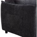 ΠΟΛΥΘΡΟΝΑ-ΚΡΕΒΑΤΙ ORYN HM3307.01 ΓΚΡΙ ΥΦΑΣΜΑ 85x88x78Υεκ.