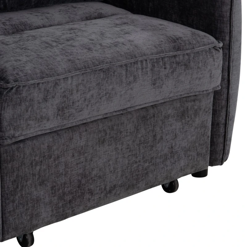 ΠΟΛΥΘΡΟΝΑ-ΚΡΕΒΑΤΙ ORYN HM3307.01 ΓΚΡΙ ΥΦΑΣΜΑ 85x88x78Υεκ.