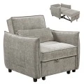 ΠΟΛΥΘΡΟΝΑ-ΚΡΕΒΑΤΙ ORYN HM3307.03 ΜΠΕΖ ΥΦΑΣΜΑ 89x85x84Υεκ.