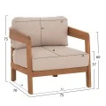 ΠΟΛΥΘΡΟΝΑ LOUNGE ΕΞ.ΧΩΡΟΥ SOLARA HM6513 ΞΥΛΟ ΑΚΑΚΙΑΣ ΦΥΣΙΚΟ-ΜΑΞΙΛΑΡΙΑ ΕΚΡΟΥ 75x70x75Υεκ