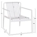 ΠΟΛΥΘΡΟΝΑ LOUNGE ΕΞΩΤ.ΧΩΡΟΥ MALEN HM6626.01 ΛΕΥΚΟ ΠΟΛΥΠΡΟΠΥΛΕΝΙΟ 67x75x75Υεκ